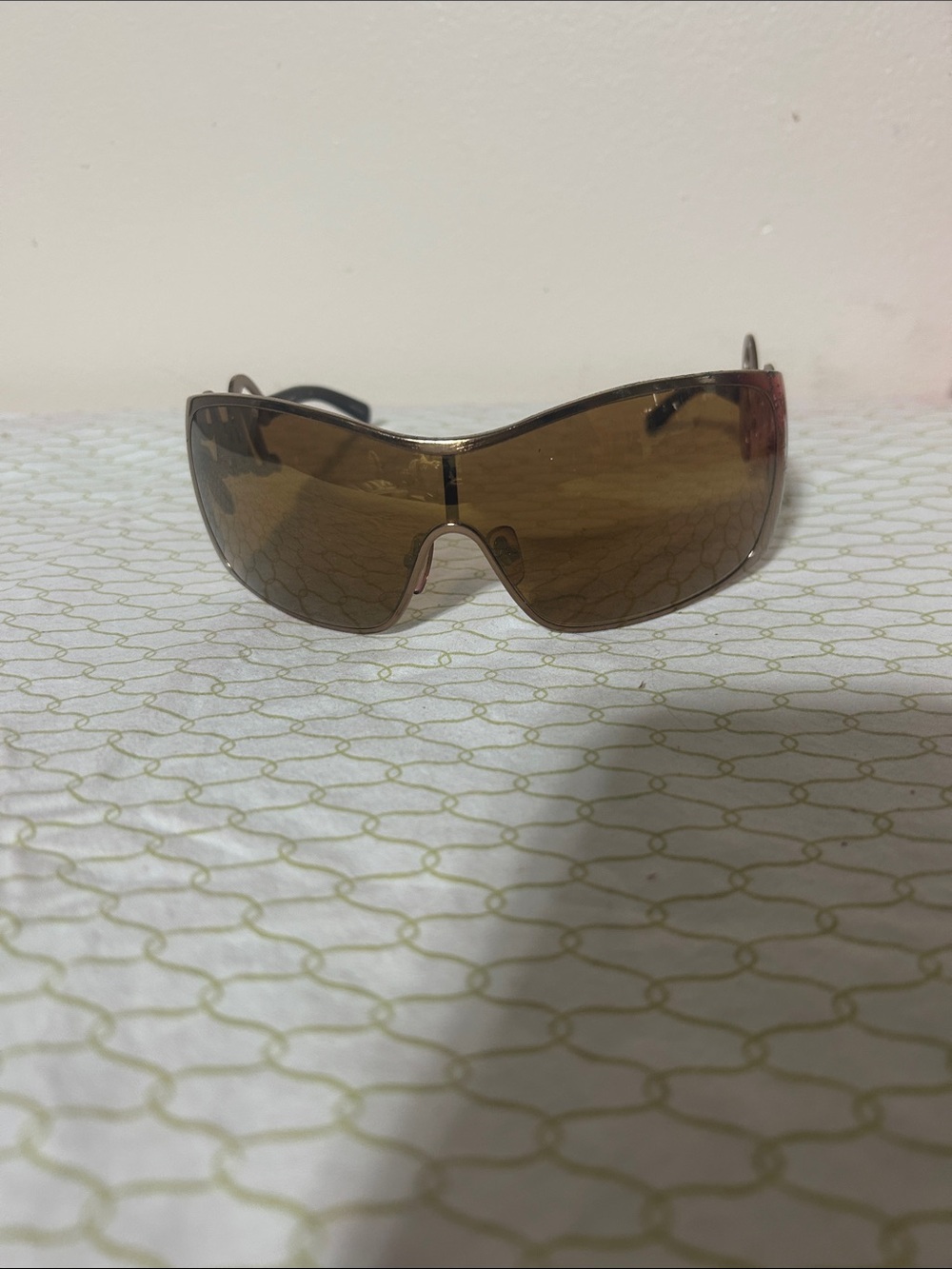 D&G Men's Shield Sunglasses in Brown Gradient